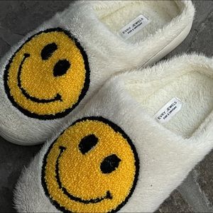 smiley face slippers